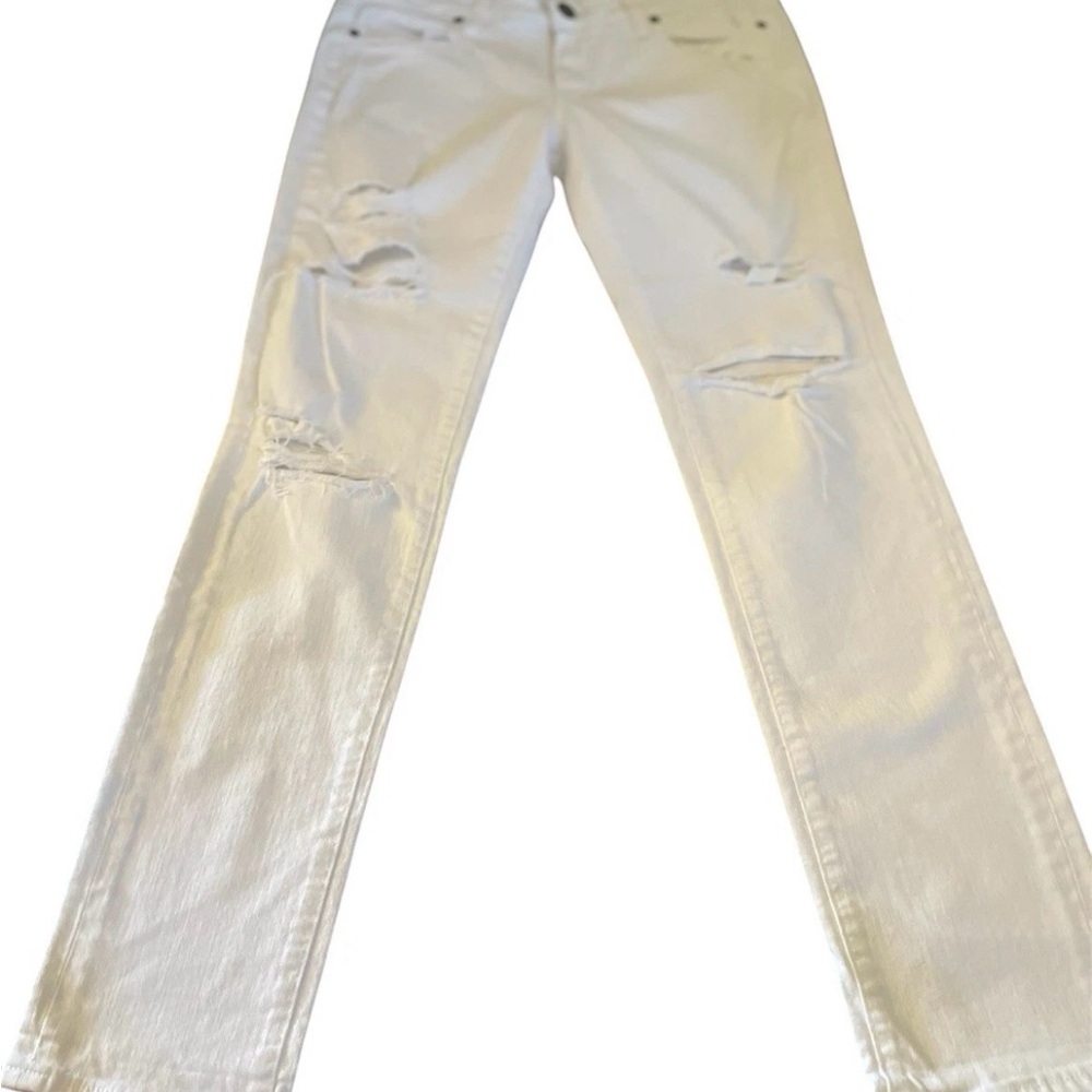 PAIGE Hoxton White Distressed NWOT Jeans Size 28